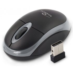   Titanum vezeték nélküli 2.4GHz optikai egér 3D USB csatlakozással - fekete