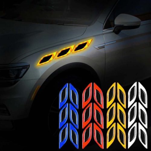 Fényvisszaverő carbon autómatrica, autó tuning csík
