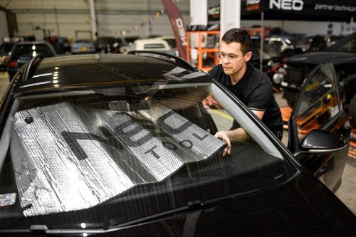 NEO TOOLS Szélvédő takaró, napellenző, belső 10-470