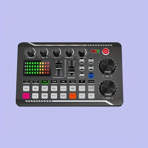 LED hangkeverő pult – multi-effekt audio vezérlés hangerővel, basszussal, track módokkal