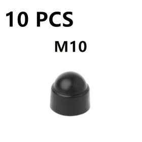   10db M6 M8 M10 M12 Csavar Védősapka Fedél Csavar Anyák Szabadon Látható Hatszögletű Műanyag Csavar Anya Rozsdamentes Porvédő Autó Kiegészítők 10 darab M10