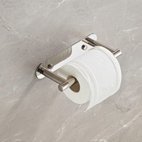   1db Öntapadó Vécépapír Tartó Fényes, Forgatható WC-papír Tartó