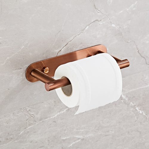 1db Öntapadó Vécépapír Tartó Fényes, Forgatható WC-papír Tartó