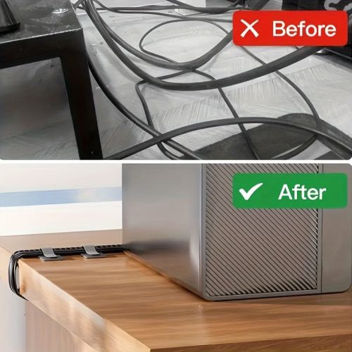 10 darabos kábelrögzítő, íróasztal alatti kábelrendező