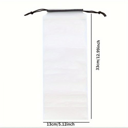 Újrahasználható matt áttetsző esernyőtároló zacskó zsinórral