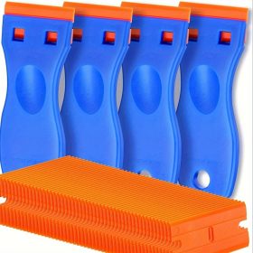   Készlet, Műanyag Borotvapenge-kaparók 10 Pengével - Festékeltávolító Kaparó, Ragasztóeltávolító Kaparó