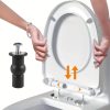 2 db WC-ülőke csuklópánt csavarok, univerzális, felső rögzítő rész, gumi csere készlet