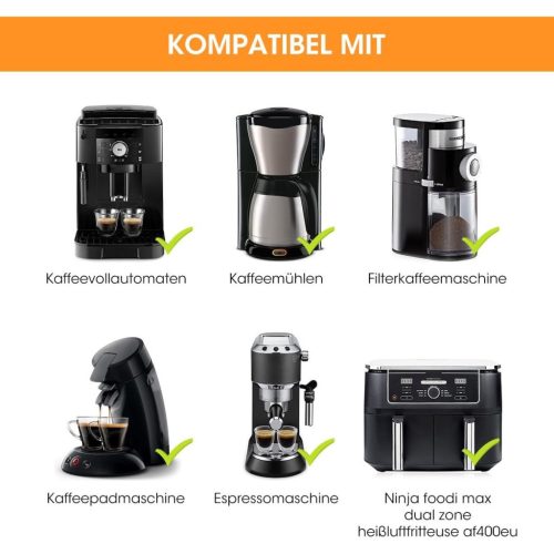 Szilikon alátét kávégépekhez, kompatibilis a De Longhi Magnifica 1 és Philips LatteGo gépekkel Fekete