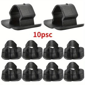   10 db autó motorháztető szigetelés rögzítő csipesz szegecs VW, SEAT, Skoda modellekhez, PVC Fekete, 10 db