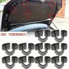 10 db autó motorháztető szigetelés rögzítő csipesz szegecs VW, SEAT, Skoda modellekhez, PVC Fekete, 10 db