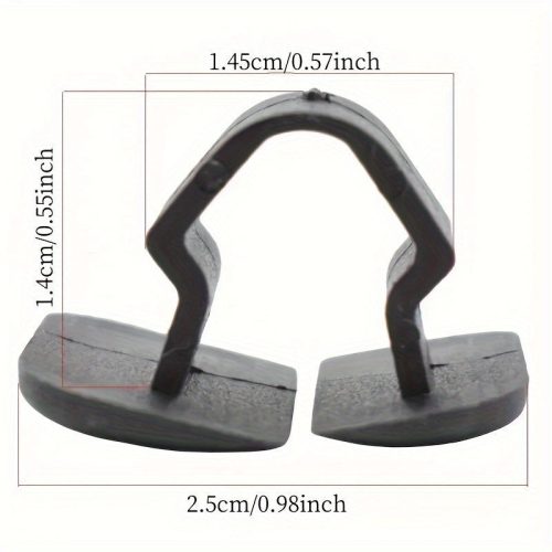 10 db autó motorháztető szigetelés rögzítő csipesz szegecs VW, SEAT, Skoda modellekhez, PVC Fekete, 10 db